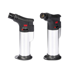 BLACK SILVER BLOWTORCH RED BUTTON