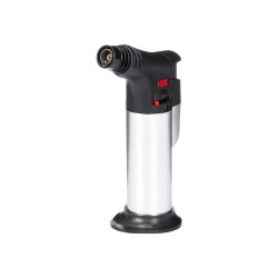 BLACK SILVER BLOWTORCH RED BUTTON