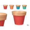 POT 16CM ASSORT 4 BICOLORE