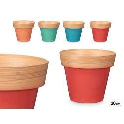 VASO 20CM ASS 4 BICOLORE