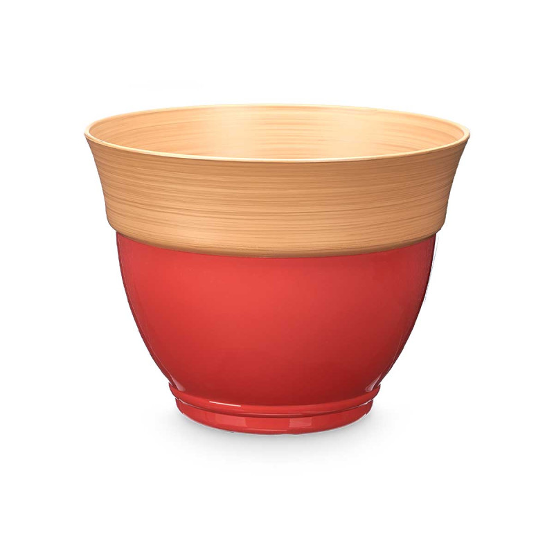 MACETA ABOMBADA 30CM SURT 4 BICOLOR