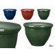 ROUNDED POT 20CM ASSORTED 3 COLOURS 