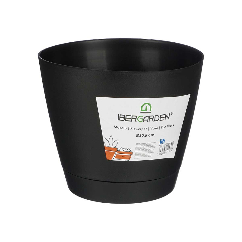 30,5CM DIAM BLACK POT