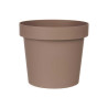 MACETA PLASTICO MARRON 25CM DIAM