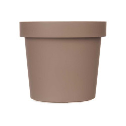 POT EN PLASTIQUE BRUN 25CM DIAM