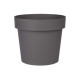 POT EN PLASTIQUE GRIS 25CM DIAM