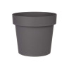 VASO PLASTICO CINZENTO 25 CM DIAM