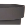 POT EN PLASTIQUE GRIS 25CM DIAM