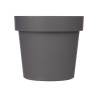 VASO PLASTICA GRIGIO 25CM DIAM