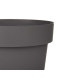 POT EN PLASTIQUE GRIS 25CM DIAM