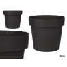 PLASTIC POT ANTHRACITE 25CM DIAM