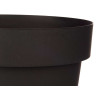 VASO PLASTICA ANTRACITE 25CM DIAM