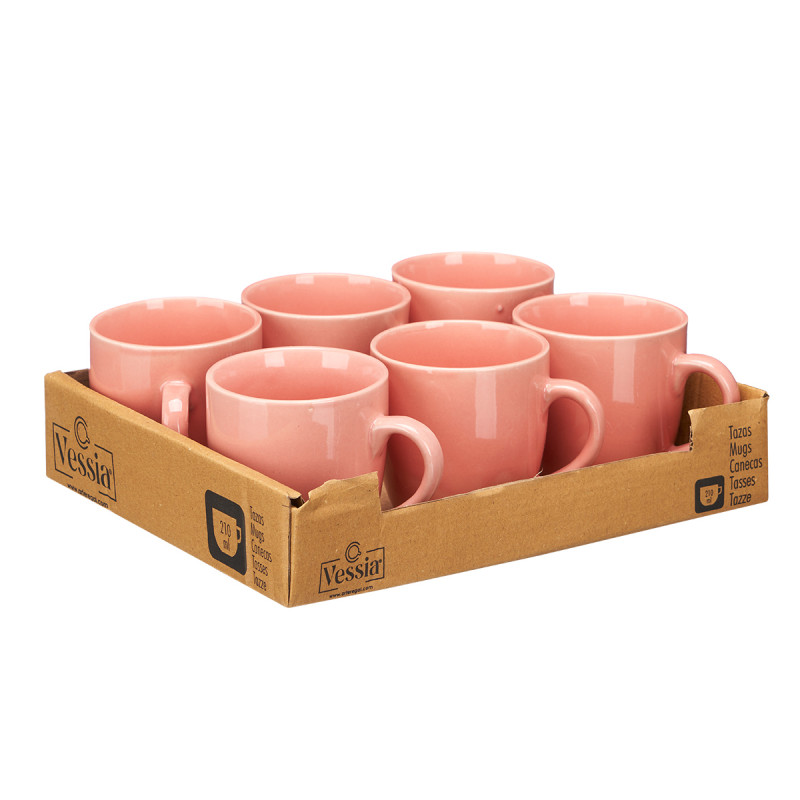 MILK COFFEE CUP PINK 210 ML