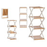 LIBRERIA QUADRUPLA PIEGABILE BAMBU BIANCO