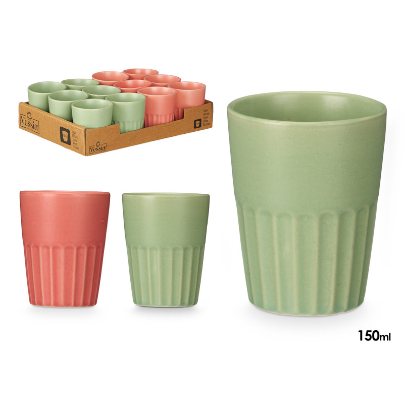 FLAT WHITE PINK MINT CUP ASSORTED 2 150 ML