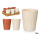 CAFE LATTE CUP ASSORTED 2 BROWN BEIGE 300 ML