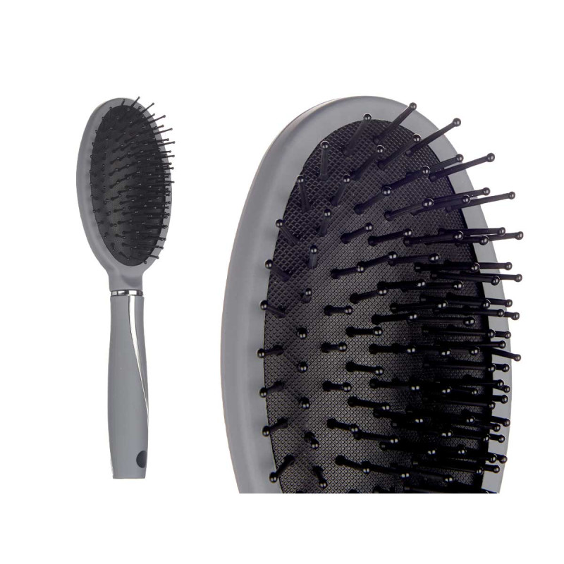 BROSSE À CHEVEUX GRISE SILICONÉE