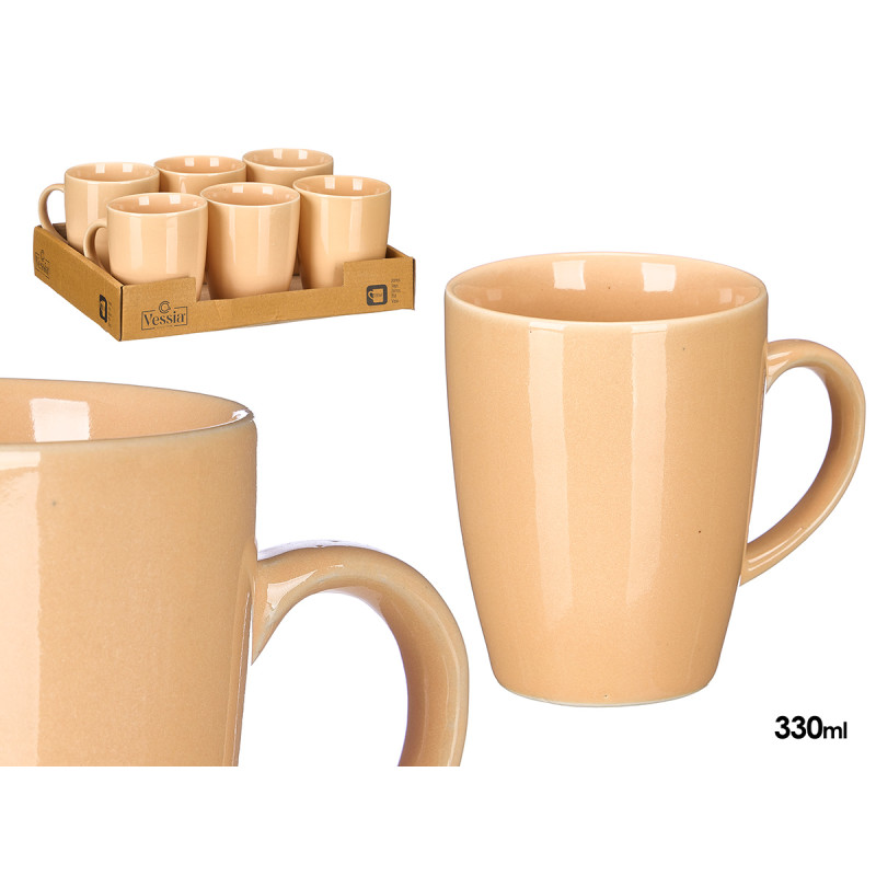 TAZZA MUG BEIGE 330ML