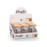 SQUARE BOROSILICATE JAR BAMBOO LID PASTA 1,2L