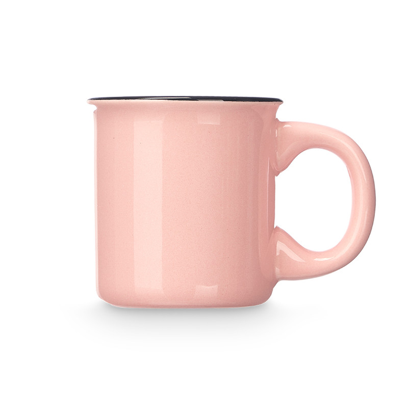 SET 6 TASSES À CAFÉ ROSE SUPPORT 100ML