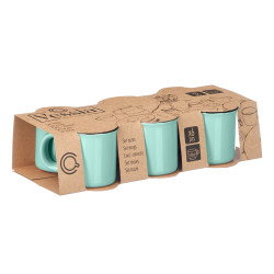 SET 6 COFFE CUPS MINT 100ML