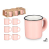 SET 6 TAZAS CAFE ROSA 100ML