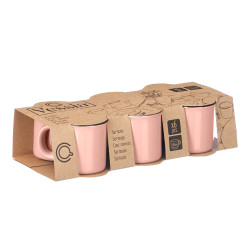SET 6 TASSES CAFÉ ROSE 100ML
