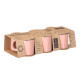 SET 6 CHAVENAS CAFE ROSA 100ML