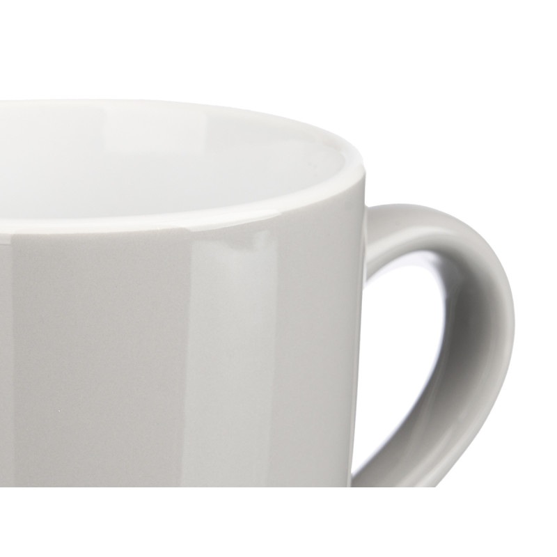 SET 4 TASSES GRISES 410ML