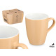 SET 4 TASSES BEIGE 410ML