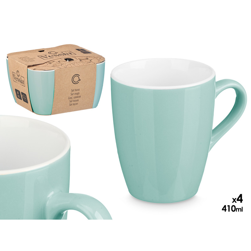 SET 4 TASSES MENTHE 410ML