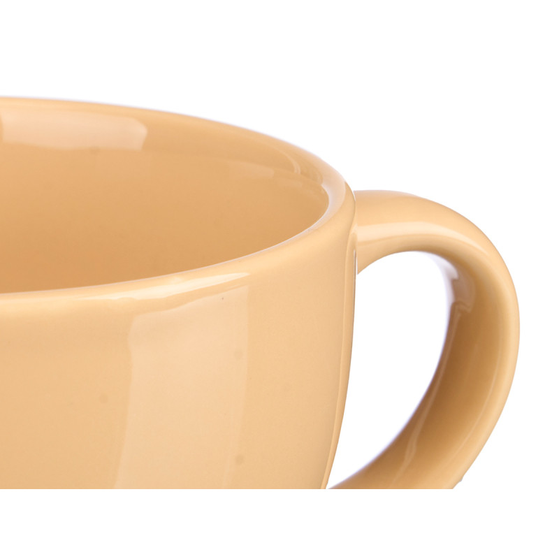 SET 4 SOUP BOWL BEIGE 480ML