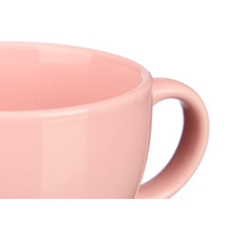 CONJ 4 CANECAS COR DE ROSA 480ML