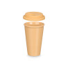 VASO TAPA SILICONA BEIGE 360ML