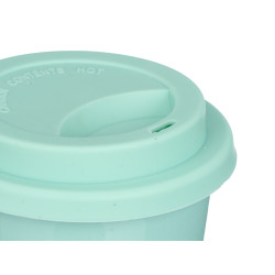 COPO COM TAMPA SILICONE VERDE MENTA 360ML