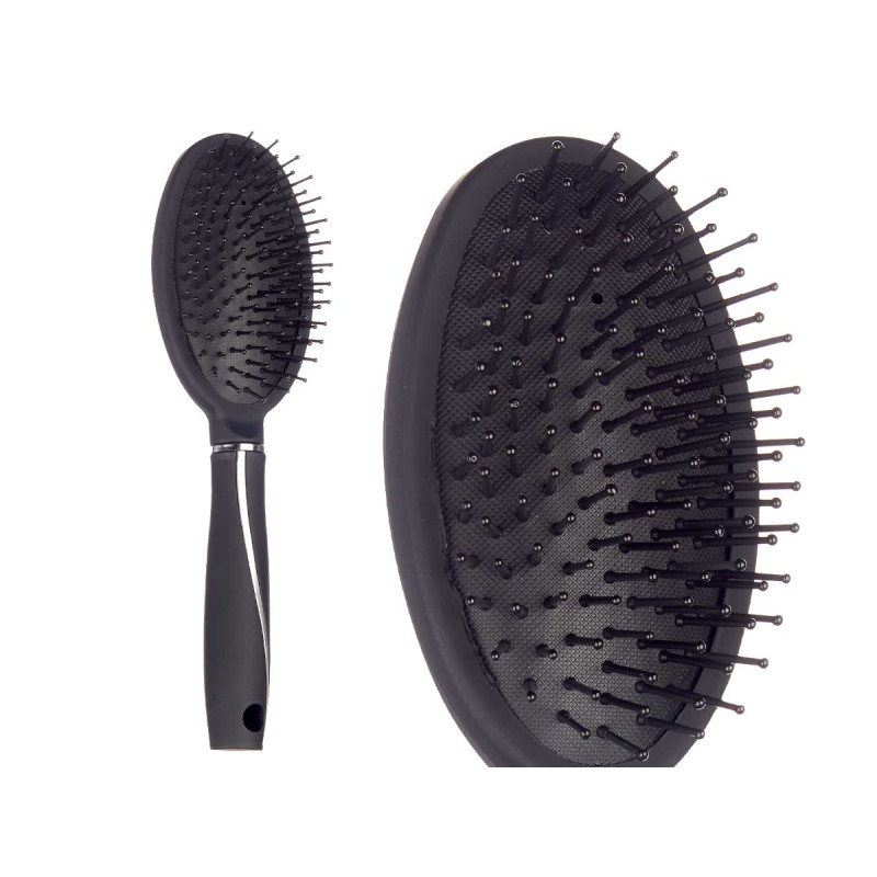 BROSSE À CHEVEUX NOIR SILICONÉE