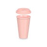 VASO TAPA SILICONA ROSA 360ML