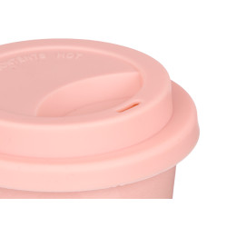 VASO TAPA SILICONA ROSA 360ML