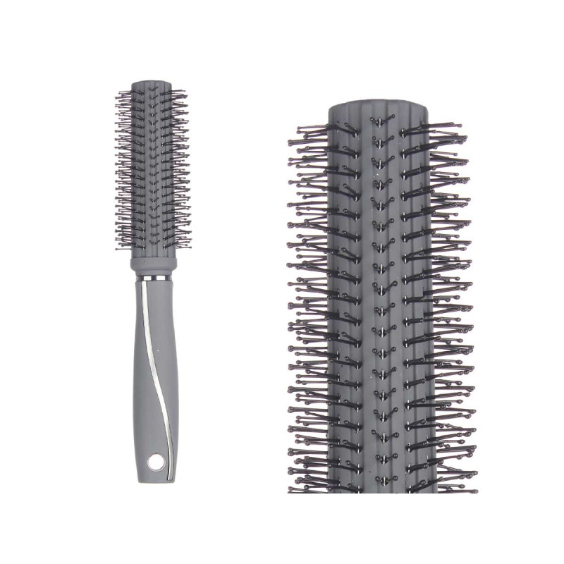 BROSSE À CHEVEUX BOUCLÉS GRISE SILICONÉE