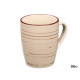 CANECA 300ML 8,6 X 10,6 CM ESPIRAL COR TERRA