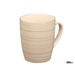 MUG 300 ML 8,6 X 10,6 CM GRAY SPRIAL