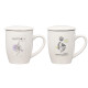 PORCELAIN MUG BOTANIC FILTER TOP ASSORTED2 340ML