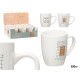 TAZA PORCELANA COFFEE NATURAL SURT 2 350ML