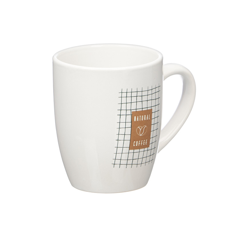 PORCELAIN MUG NATURAL COFFE ASSORTED 2 350ML