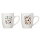 PORCELAIN MUG BREAKFAST ASSORTED 2 350ML