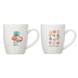 TAZA PORCELANA COFFEE HOUSE SURT 2 350ML