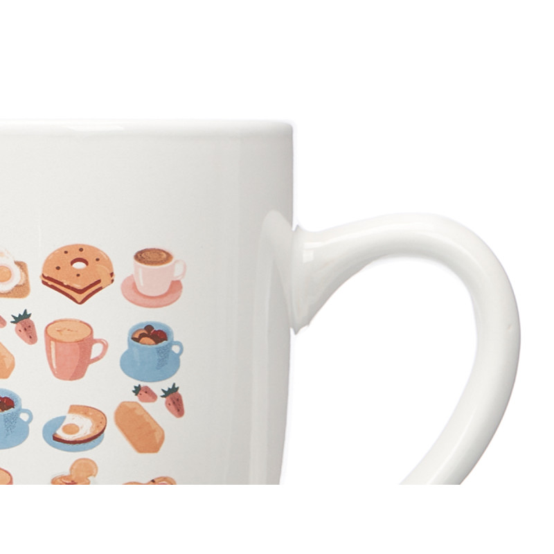 PORCELAIN MUG COFFEE HOUSE ASSORTED 2 350ML