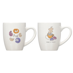 TAZA PORCELANA MAKE IT SWEET SURT 2 350ML