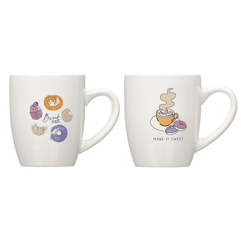 CANECA PORCELANA MAKE IT SWEET 350ML SORT 2