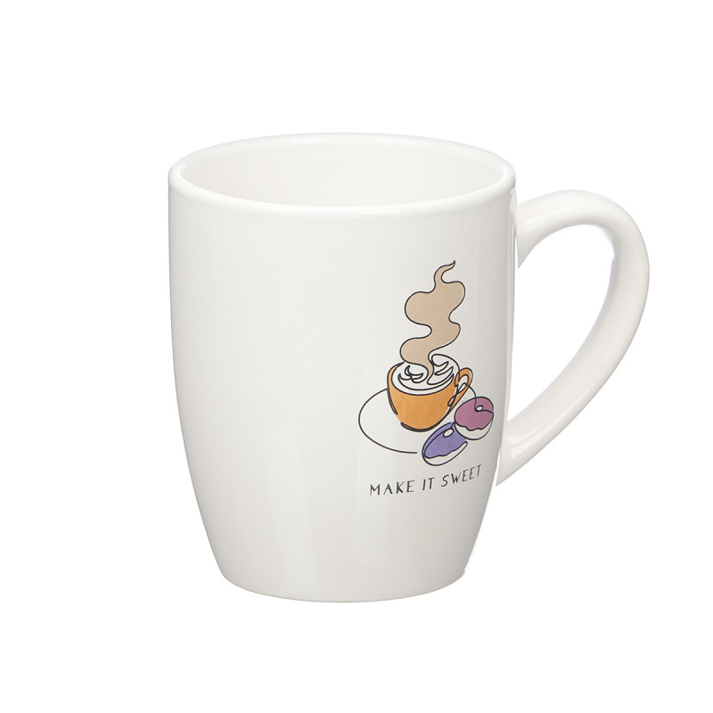 PORCELAIN MUG MAKE IT SWEET ASSORTED 2 350ML